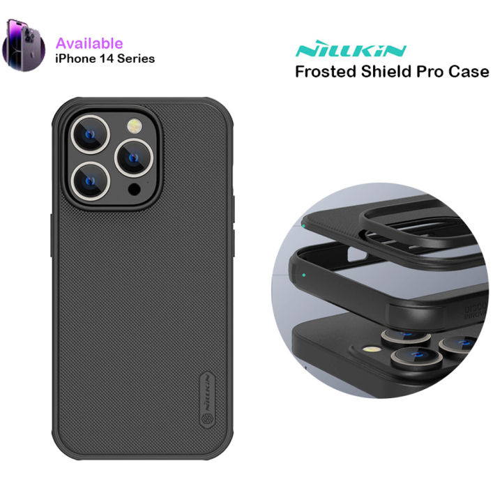 Original%20Nillkin%20Case%20for%20Apple%20iPhone%2014%20Pro%20/%20Max%20Super%20Frosted%20Shield%20Pro%20Hard%20Back%20Soft%20Border%20(PC%20+%20TPU)%20%20Back%20Phone%20Cover%20-%20Image%204