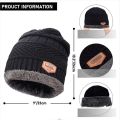 "Winter Muffler: Soft Woolen Muffler & Cap Set for Men & Women in Black". 
