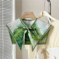 Difutagui Detachable Shirt Collar New Half Shirt Necklace Shawl Floral Luxury Pattern False Collar Women Vintage Shoulder Wraps. 