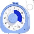 Visual timer 60 minutes cooldown visual timer suitable for everyone  (Blue) (clock, alarm). 