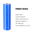 3.7V 2000mAh Battery Pointed Top18650 Lithium Rechargeable Power Batteries For Toy, Flashlight, Calculator Radio, Powerbank. 