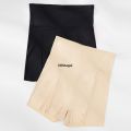 Difutagui Ice Silk High Waist Women Tummy Control Seamless Shorts Double Fashion Layer Under The Skirt Boxer Safety Pants Women Shapewear. 