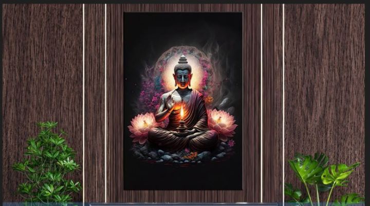 High Graphic Buddha Canvas