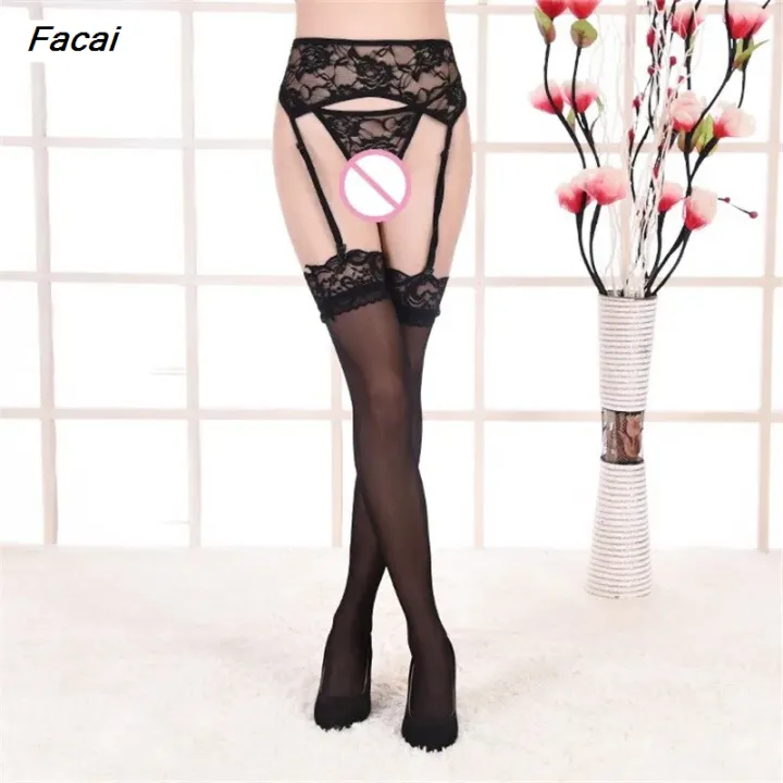 Facai%20%E3%80%90DATA%20FROG%20Global%20MALL%E3%80%91ANNJOLI%20Sheer%20Stocking%20Set%20Hot%20Lace%20Top%20Hot%20Selling%20Thigh%20High%20Stockings+Garter%20Belt+G-string%20Underweartie-ups%20-%20Image%202