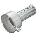 NAMUNY 2 Pcs Silver Motorcycle Exhaust Can Muffler Insert Baffle DB 48Mm X 80Mm & 35Mm X 140Mm. 