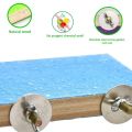 FORIDE 2X Bird Perch Stand Platform Natural Wood Playground Paws Grinding Clean for Pet Parrot Budgies Parakeet Cockatiels. 