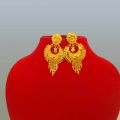 24k Gold Plated Earrings Jhumka In Rani Haar Design For Women. 