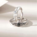 Durable Angel & Demon Couple ring Detailed Stylish Unique Fashion trend index finger ring Adjustable Fashionable Male & female pair for Fashion accessories Couple jewelry Party wear Gift for loved. 