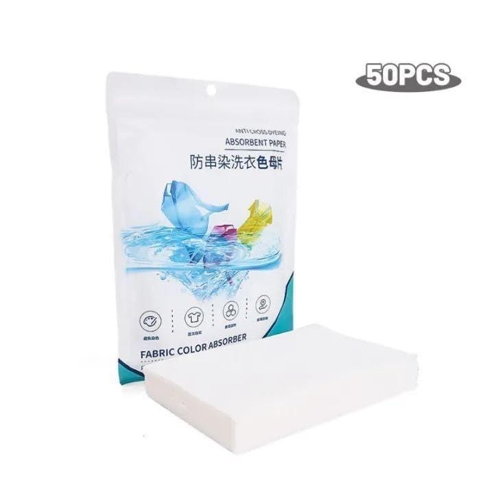 Fabric Color Absorb Paper Anti-String Dyeing Laundry Paper Washing ...