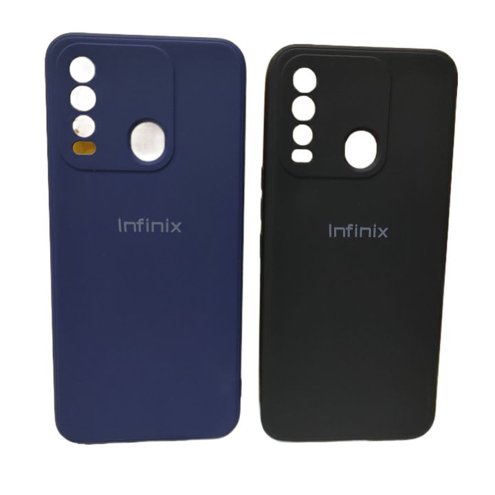 Tecno Spark 8 Infinix Logo Silicone Soft Cover Case  - Microfiber Inside