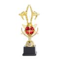 New Gold Gold Trophy Awards Crown Plastic Award Cup School Rewarding Supply Winner Award Trophy Toy School Competition. 