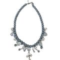 【Innovative designs】Sweet Cool Elegant Multi-layer Pearl Industry Cross Women's Light Niche Collarbone Chain Choker Necklace Necklace. 