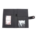 Black PU Leather Plain Design File Folder 9*6 Inch. 