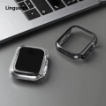 ChanxiPortable Linguolin Watch Ultm 45mmtch CaIN FITSgp TH Clear Apple Wase Luxury for IWatch Series 7/8 41m 49mm ra PC Phone Case. 
