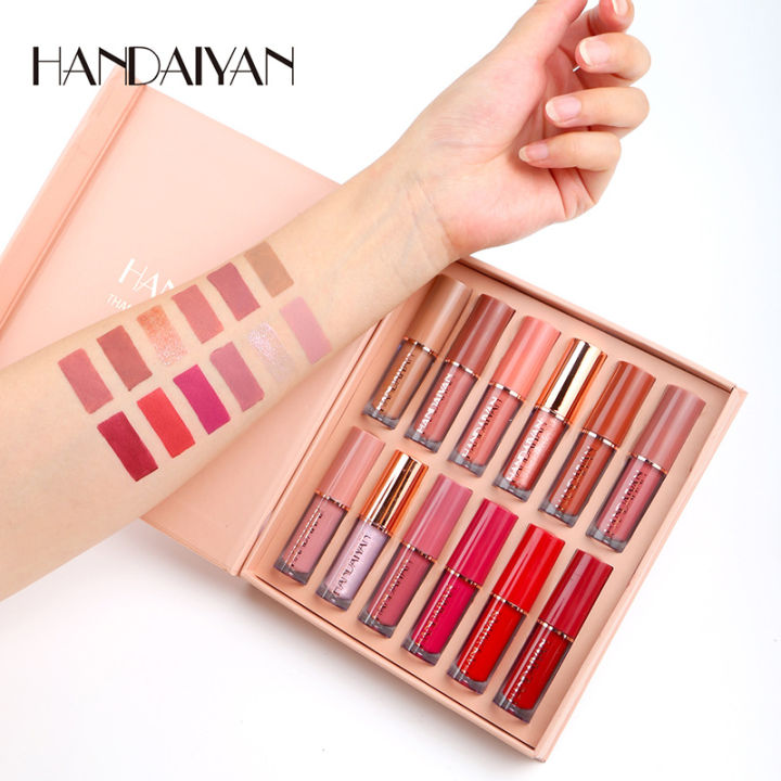 NumbTNumb%20HANDAIYAN%2012%20Color%20Matte%20Liquid%20Lipstick%20Kit%20Non%20Stick%20Cup%20Waterproof%20Lip%20Gloss%20Long%20Lasting%20Korean%20Cosmetics%20Makeup%20For%20Women%20-%20Image%203