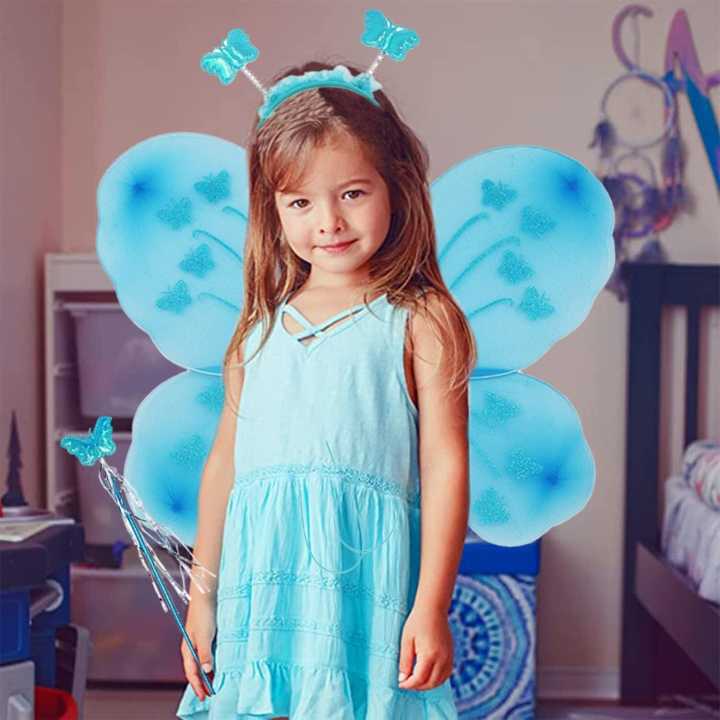 sachin and babi light blue dress Heart Fairy Costume for Kids