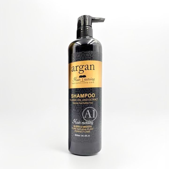 Argan Hair Nursing Organic Oil and Extract Silicone and Sulfate Free Shampoo 900ml BY Nepal Fashion Wear