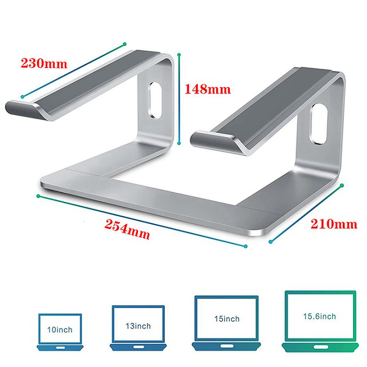 Aluminum%20Stand%20for%20Portable%20Laptop%20Stand%20Desktop%20Stand%20Easy%20Install%20Black%20-%20Image%202