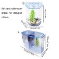 Fish Breeding Plastic Betta Isolation Box Single/Double Grid Transparent Betta Fish Tank Fish Breeder Box Office Fish. 