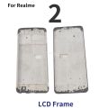 Novaphopat LCD Front Housing Frame For Realme 2 5 5i 5s 6 6i 7 C1 C11 C12 C15 C17 C21 C25y C3 LCD Display Module Frame Bezel A Cover Case. 