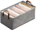 1 Pcs Fabric Storage Box Sturdy Storage Bins Laundry Baskets for Shelves Closet Nursery Toy. 