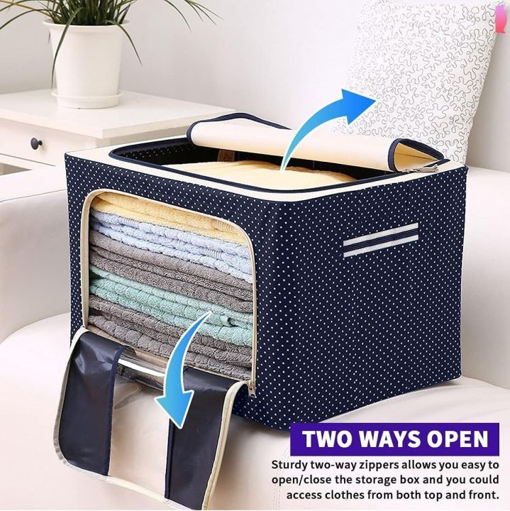 Storage%20Box%20Foldable%20Clothing%20Storage%20Bag%20for%20Clothes%20,%20Blanket%20,%20Comforter%20,%20Under%20Bed%20Storage%20-%20Storage%20Bags%201%20pcs%20-%20Image%204