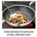 Honeycomb Structure Hex Design Non-stick  Fry Pan 24 cm Stainless Steel. 