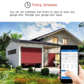 1 PCS Tuya Zigbee Smart Garage Door Controller Universal Garage Door Remote Control White ABS App Voice Timing Control for Home. 