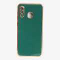Green Color 6D Lens Chrome Samsung A20 Phone Back Cover. 