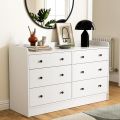 Kamakhya decor  6 Drawer Dresser White, Modern Wooden Dressers & Chests of Drawers for Bedroom, Living Room, Dresser for Nursery( 48*16*36inch). 