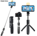 Prime Picks R1 Selfie Stick | Extendable Selfie Stick with Tripod Stand and Detachable Wireless Bluetooth Remote | Tripod. 