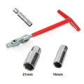 Spark Plug Socket Wrench Set Accessories Factory Socket Wrench Red Handle 4 Piece Set 16mm T-Wrench. 