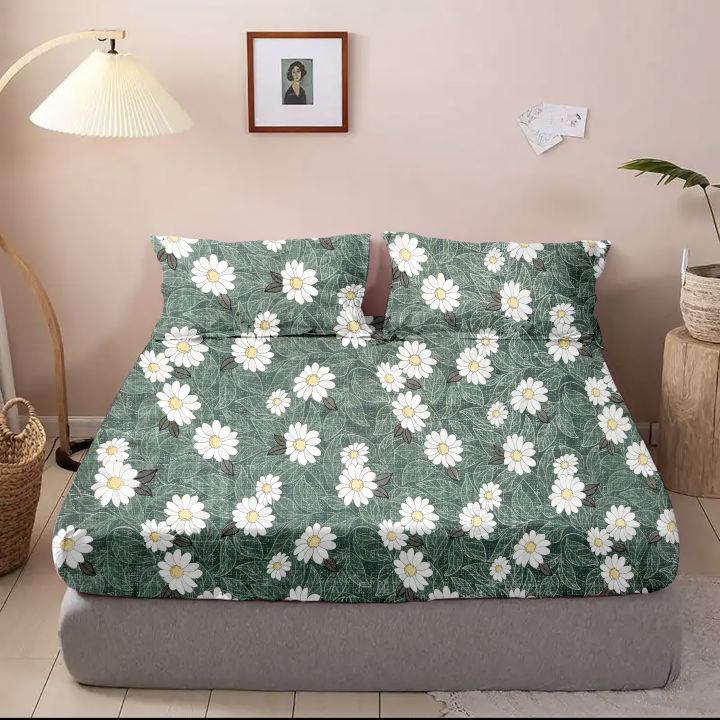Premium Cozy King Size Super Micro Vela Bedsheet With Two Pillow Covers (3Pc Set)