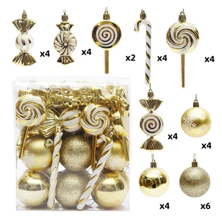 36Pcs%20Christmas%20Tree%20Hanging%20Pendants%20Christmas%20Spheres%20Silver%20-%20Image%202