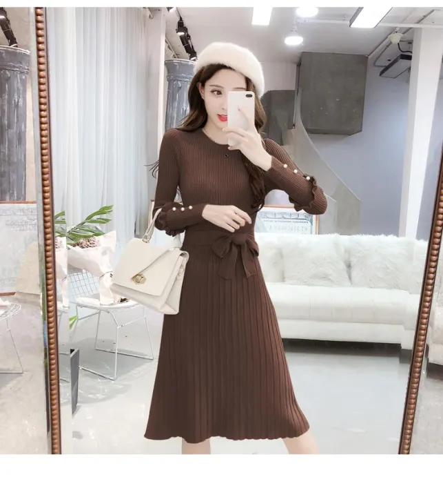 Women's%20Winter%20Knitted%20Dress%20Long%20Sleeve%20Mini%20Dress%20Casual%20Comfortable%20Knit%20Winter%20Dress%20for%20Ladies%20-%20Image%203