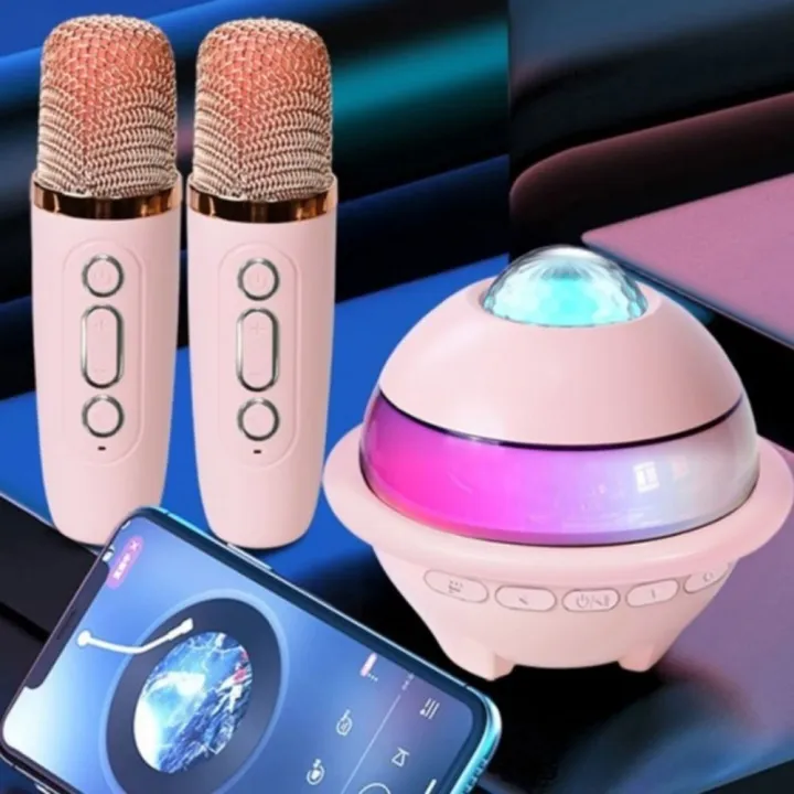 Portable%20Karaoke%20Machine%20Mini%20Bluetooth%20Speaker%20Stereo%20Surround%20Subwoofer%20Wireless%20Dual%20Microphones%20with%20Projector%20Night%20Light%20Singing%20Karaoke%20Speaker%20Party%20Gift%20-%20Image%205