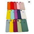 Apple iPhone XR (Single Back Camera) Liquid Silicone Soft Cover Case | Microfiber Inside. 
