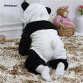 Aweisuan 0-36months Newborn Baby Keep Warm Winter Jumpsuit Overall Panda Animal 【2025 Version】 Hooded Romper Infant Boy And Girl Hallowe Cosplay Pajamas. 