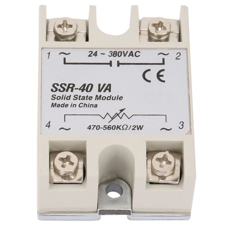 Switch Module SSR-40VA Relay 24-380V AC 470-560KΩ/2W SSR-40VA Relay ...