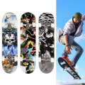 Adult 31-Inch Full Set Wooden Skateboard (Colors and Designs May Vary). 