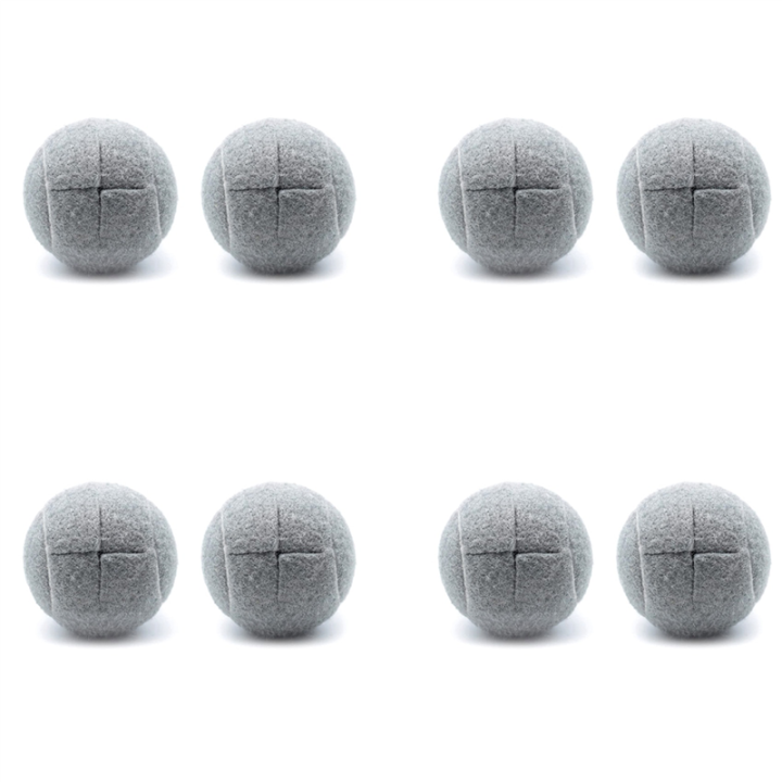 NXFDSIOZ 8 PCS Precut Walker Tennis Ball for Furniture Legs and Floor Protection, Heavy Duty Long Lasting Felt Pad Covering,Grey