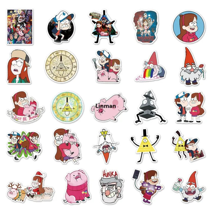 Linman%2010/30/50pcs%20Disney%20Gravity%20Falls%20Cartoon%20Stickers%20Anime%20Decals%20DSales%20promotion%20IY%20Laptop%20Notebook%20Phone%20Skateboard%20Stationery%20Sticker%20Kids%20Toys%20-%20Image%205