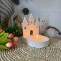 Clay Mold Candle Holder Mold Easy Release Home Decor Resin Casting Silicone Mold Gypsum Compatible Hollow Design DIY Cement Mold for Craft Enthusiasts Home Decorating Gift Making Art Projects Creative. 