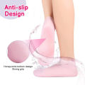 1 Pair Silicone Moisturizing Gel Heel Socks Exfoliating And Preventing Dryness Foot Skin Rejuvenation Foot Care Elastic Sock Cologo. 
