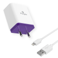 Purple Adapter With Lightning Data Cable PFC-003. 