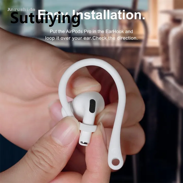 Sutuiying%20New%20style%20Anrushide%20New%20Anti-Lost%20Silicone%20Ear%20Hook%20for%20AirPods%203%20iPhone%20Apple%20AirPods%20Luxury%20Pro%20Headphones%20Anti%20Lost%20Ear%20Hook%201%20Pair%20Tight%20Fitting%20-%20Image%205
