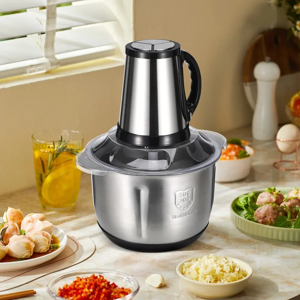 Electric Meat Grinder Meat Vegetable Grinder Chopper Blender