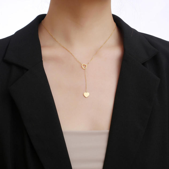 Shiny%20Necklaces%20Delicate%20Stainless%20steel%20Heart-shaped%20&%20Durable%20Adjustable%20length%20Pendants%20for%20Daily%20wear%20Party%20accessory%20Teenagers%20Girlfriend/wife%20gift%20Friendship%20gift%20-%20Image%204