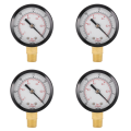 JAERBEE 4X Pressure Gauge - 0 - -30inHg 0 - -1 Bar Mini Dial Air Pressure Gauge Barometer Meters Vacuum Gauge Dual Scale Dial. 