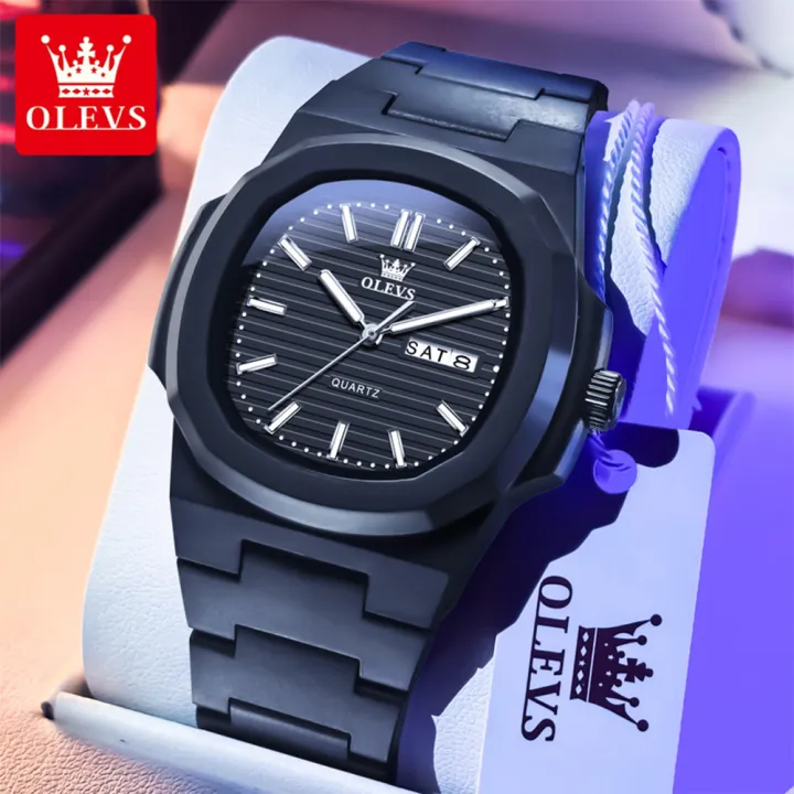 Olevs%205627%20Original%20Men's%20Watch%20Quartz%20Watch%20Resin%20Strap%20Double%20Calendar%20Square%20Watch%20Waterproof%20Luminous%20Watch%20For%20Men%20Gifts%20Box%20-%20Image%207